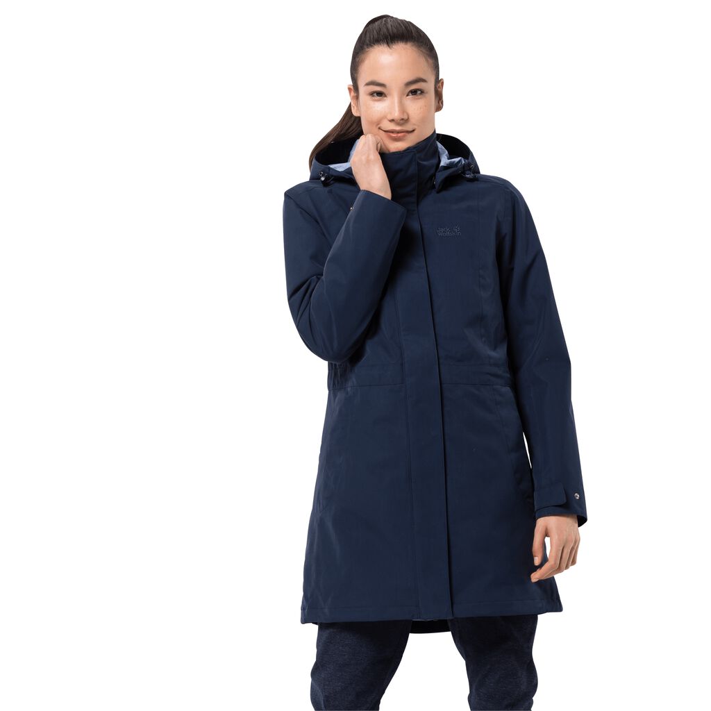 Jack Wolfskin OTTAWA Női 3 In 1 Kabát Kék - TXYDZC-086